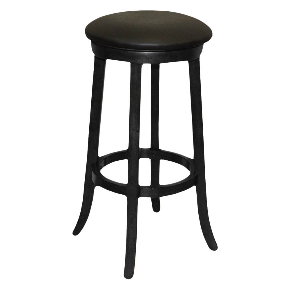 Imperial 30x22 Black Round Bar Stool