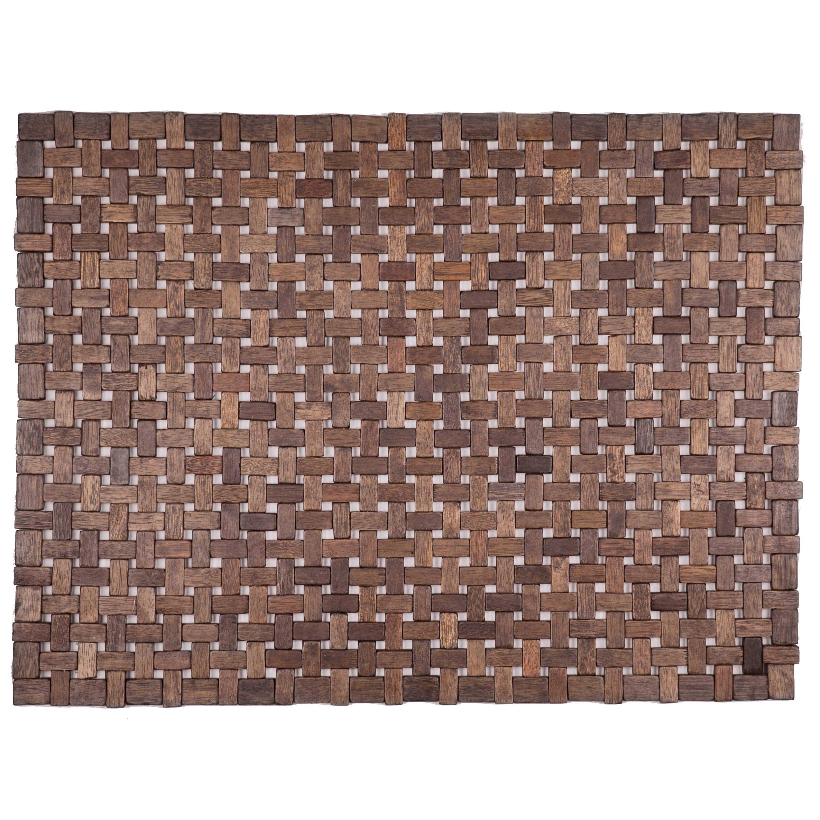 Entryways E3010 18 x 30 in. Douglas Exotic Wood Mat Black