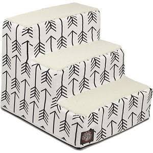 Majestic Pet Arrow Cat u0026 Dog Stairs, Black, 3 Step