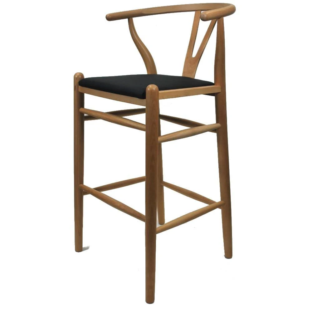 Fine Mod Imports Woodstring Counter Chair Black