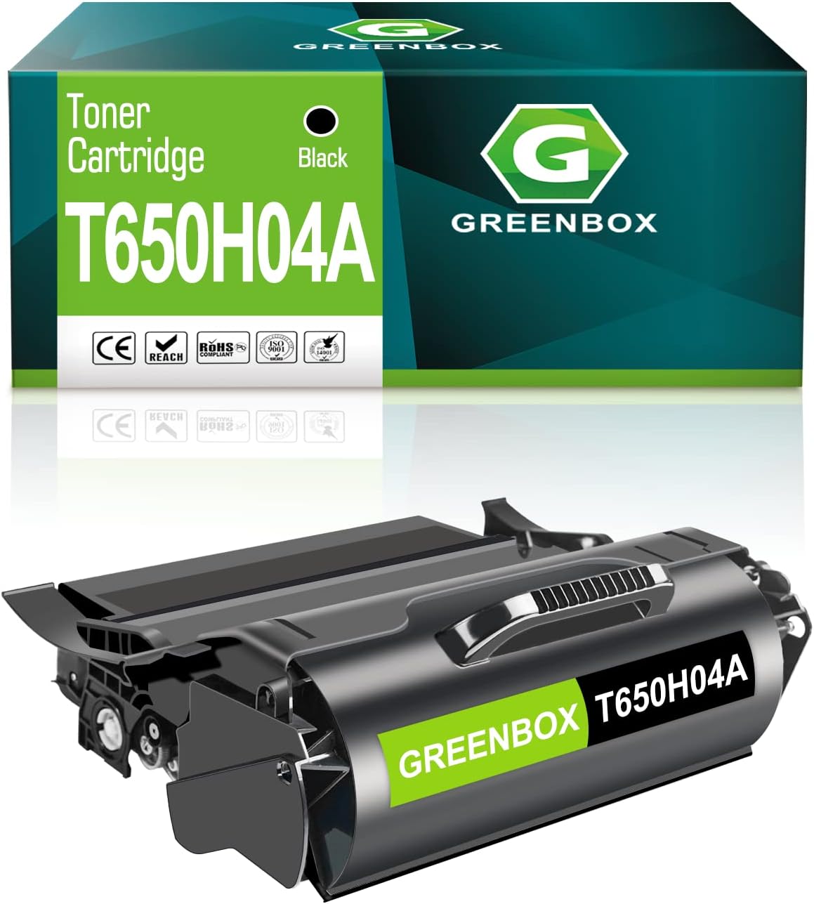 GREENBOX Remanufactured Toner Cartridge Replacement for Lexmark T650H04A for T650 T652 T654 T656 Printers (1 Pack)