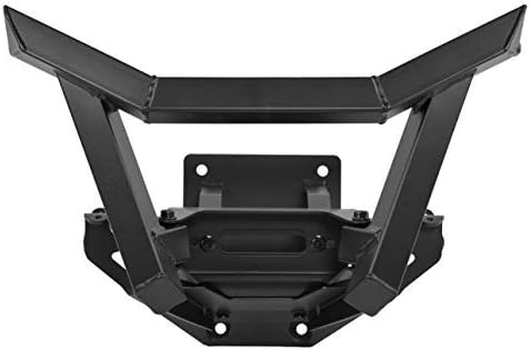 Aprove Precursor Front winch Bumper Brush Guard with Winch Mounting Bracket for Can-Am Maverick X3 and X3 Max, Integrated Light Ports - Black