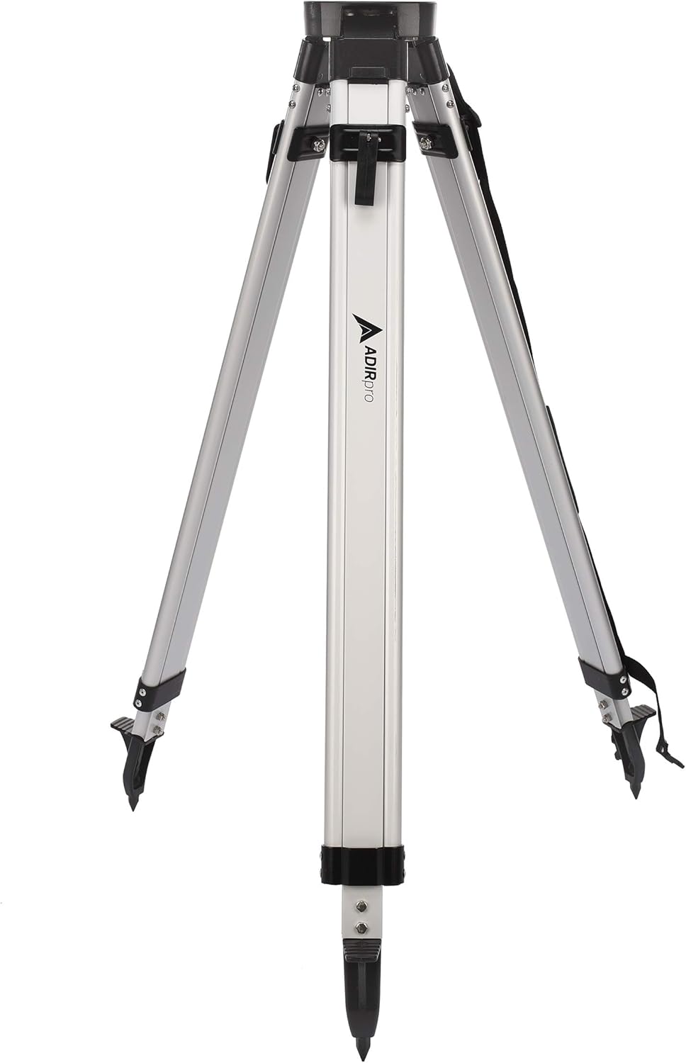 AdirPro Aluminum 5/8-Inch 11-Threaded Flat Head Heavy Duty Contractor Tripod with Quick Clamp (Orange)