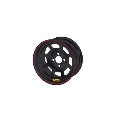 Bassett 50sh4 15x10 D-Hole Lite 4x100 mm 4 in Bckspc Black Wheel