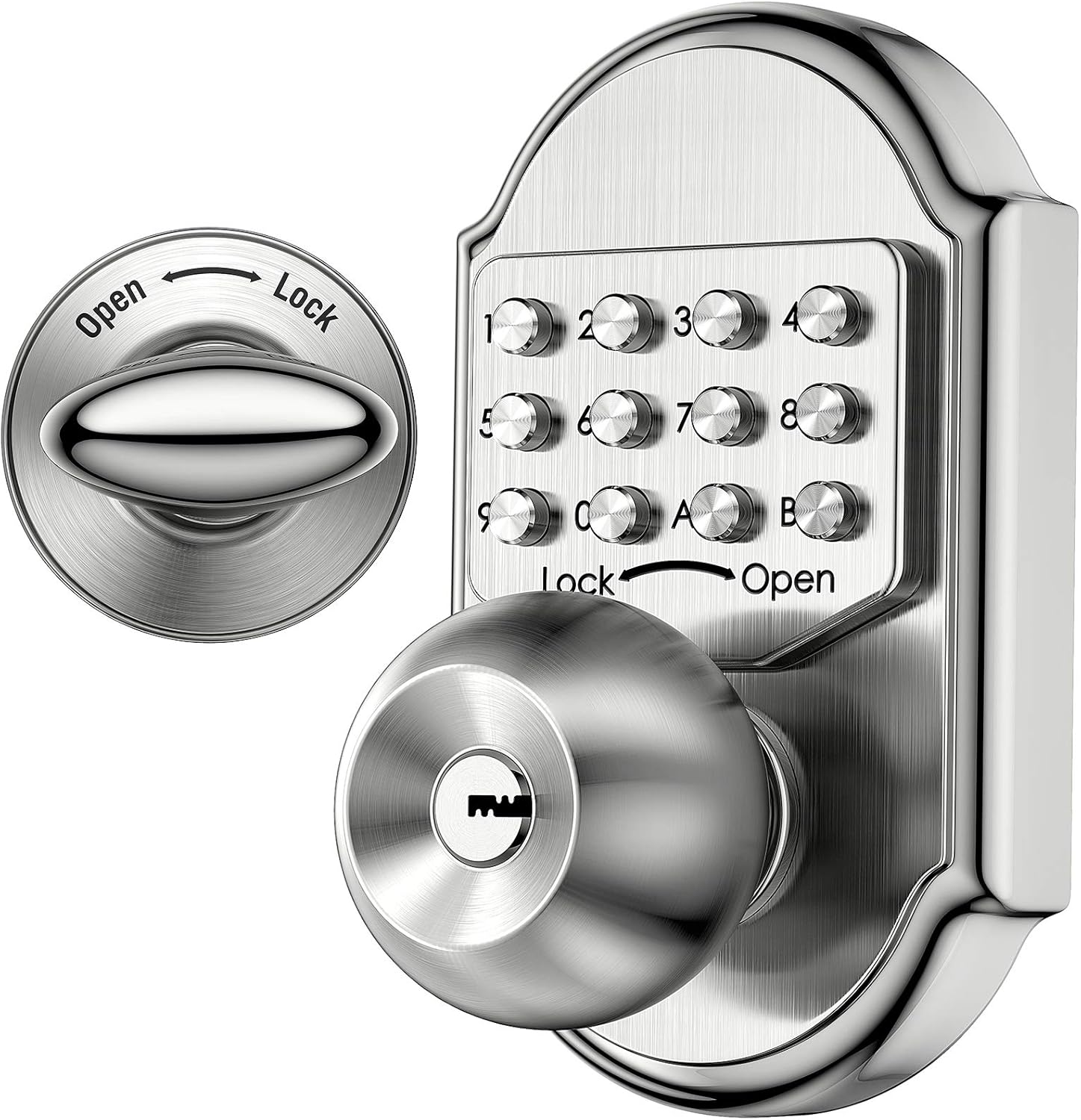 Keyless Entry Door Lock Deadbolt Stainless Steel 304 Keypad Mechanical Digital Combination Double Security (Pass Code Or Keys) Pack of 2