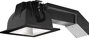 RAB REMODELER 4 inch Square 12W Lutron 80 Degree 4000K 90 CRI Matte Cone Black Ring (RDLED4S12L-80NHC-M-B)
