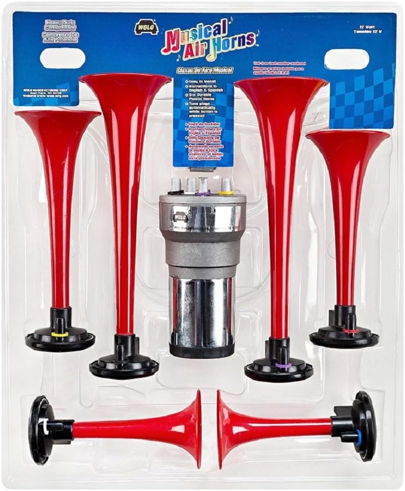 Wolo (430) Musical Horn - 12 Volt, Plays Dixieland Pack of 2