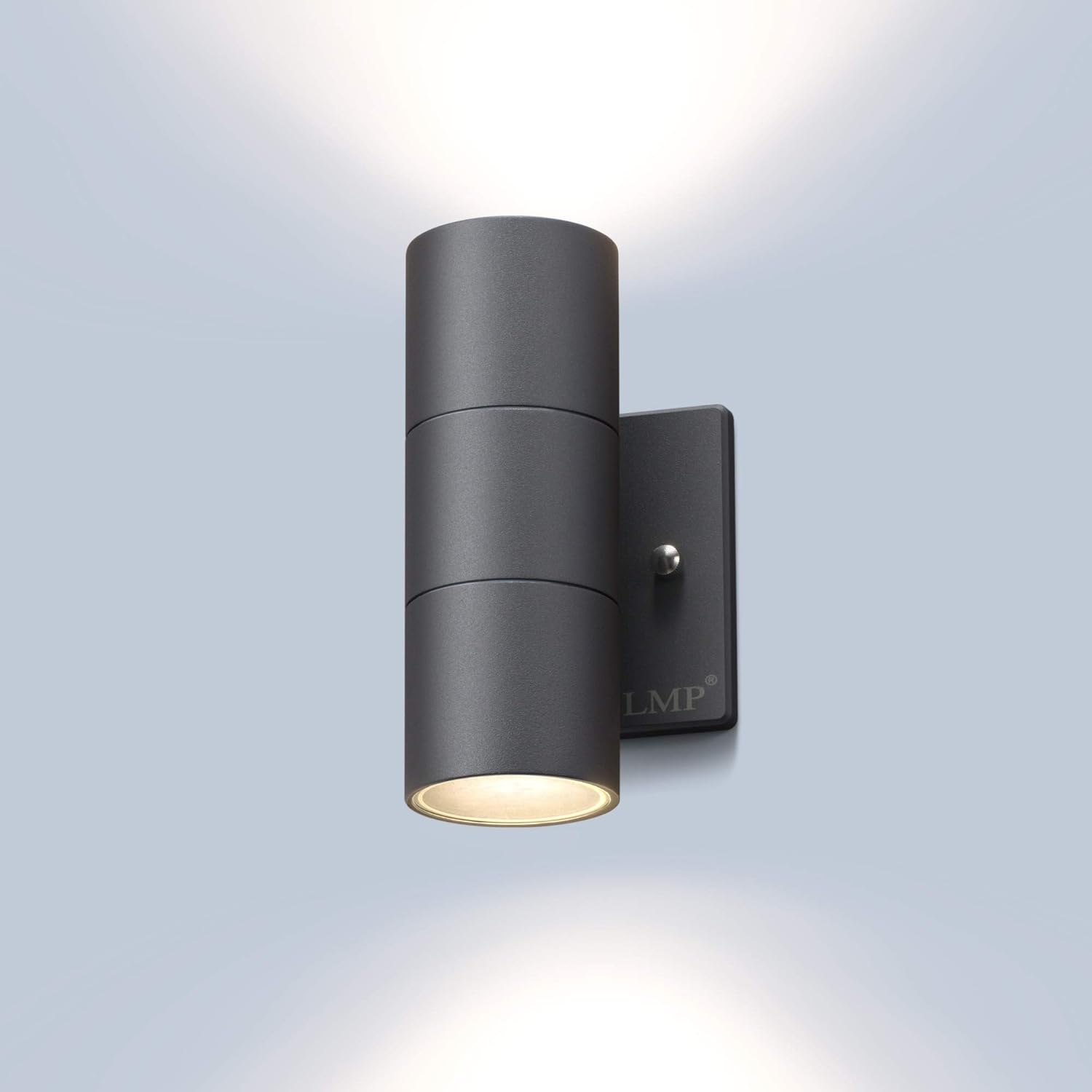 LMP Modern Outdoor Wall Light Porch Light Patio Light with Black Aluminum Finish for Decoration,Garage 4Packs Black