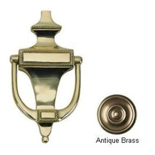 Brass Accents A06-K0400-609 Rope Door Knocker 6-.50 in. Antique Brass