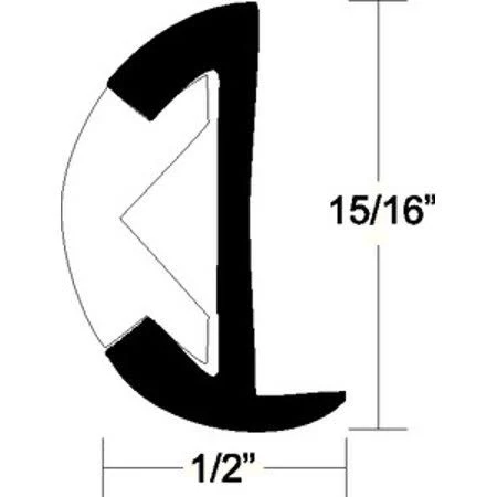 Taco Metals - A11-0342BLY12D Aluminum Rub Rail