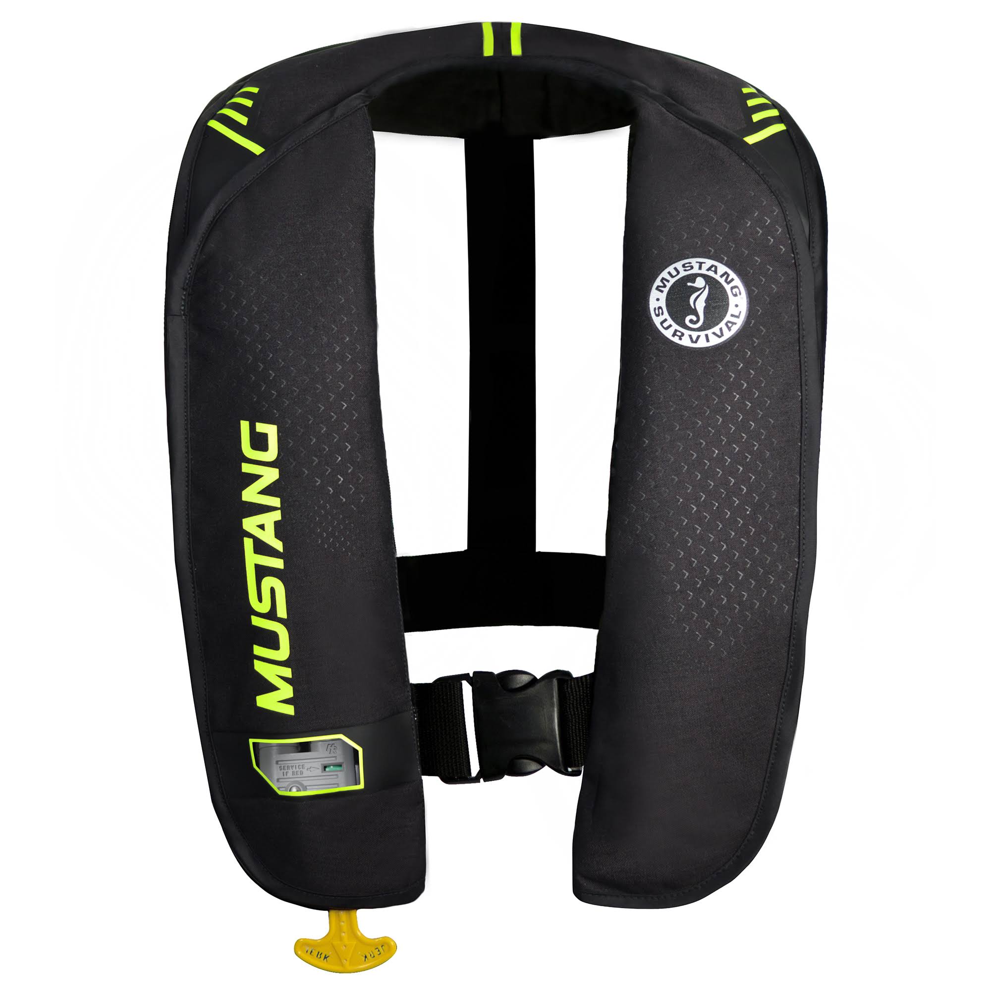 Mustang mit 100 Inflatable Automatic pfd-black/yellow-green