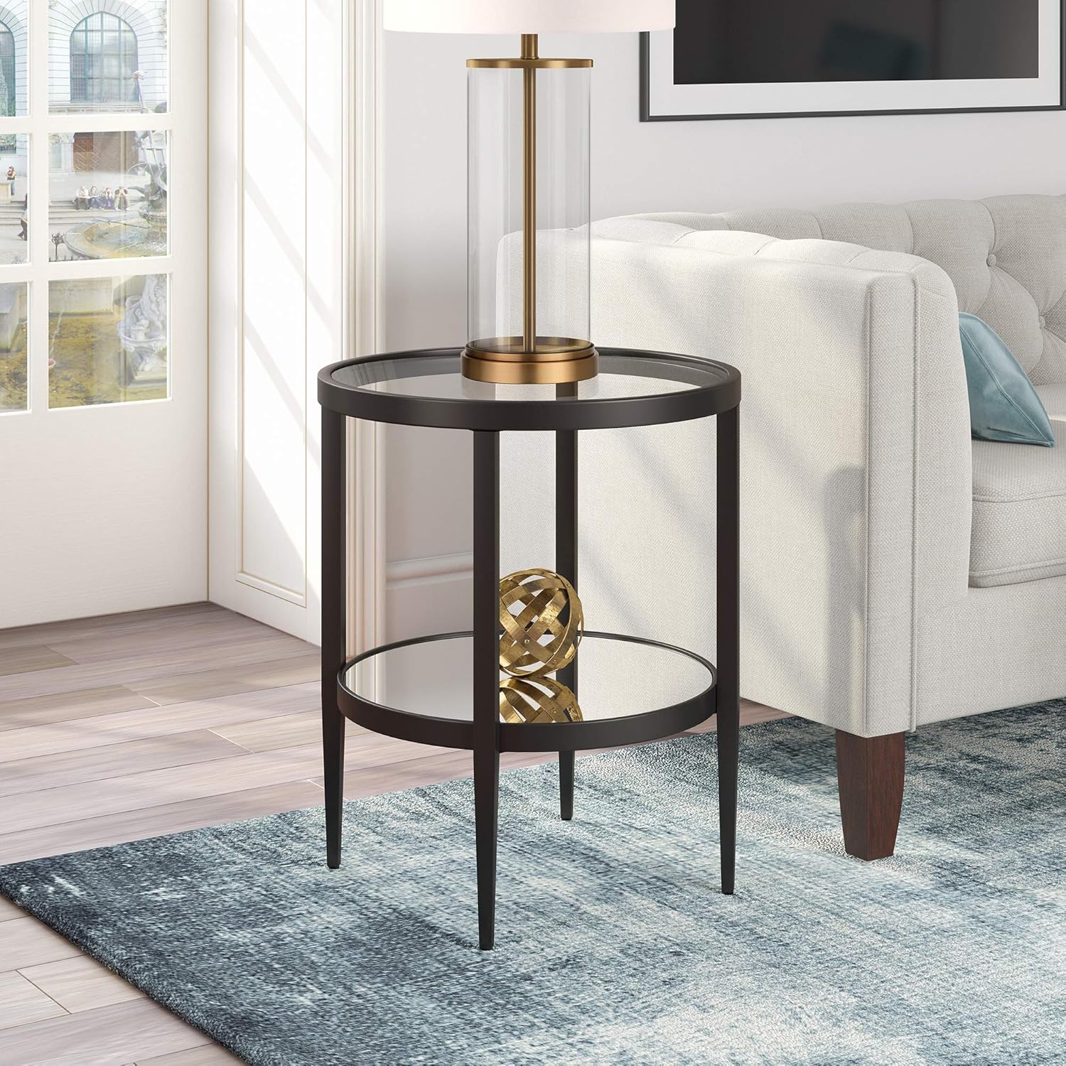Henn&Hart End Table, 1, Black