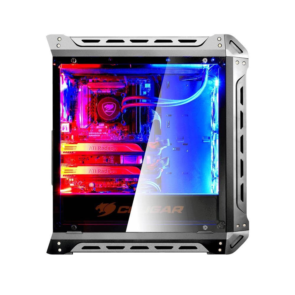 Cougar PANZER-S Black ATX Mid Tower Transparent Fortress Computer Case