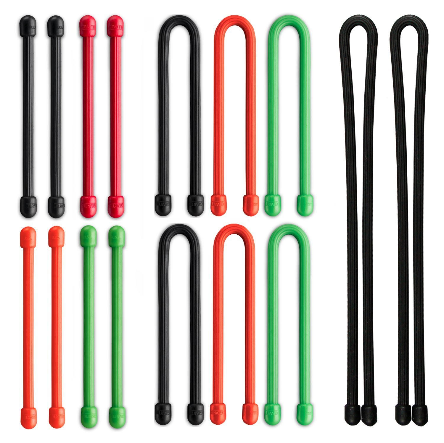 Nite Ize Gear Tie - 16 Assorted Pack of 32