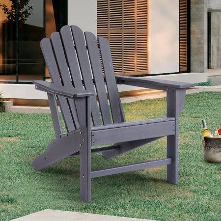 Uhomepro Adirondack Chair, Outdoor Patio Furniture Adirondack Lounger Chair Accent Furniture, Classic Large Seat Patio Chair for