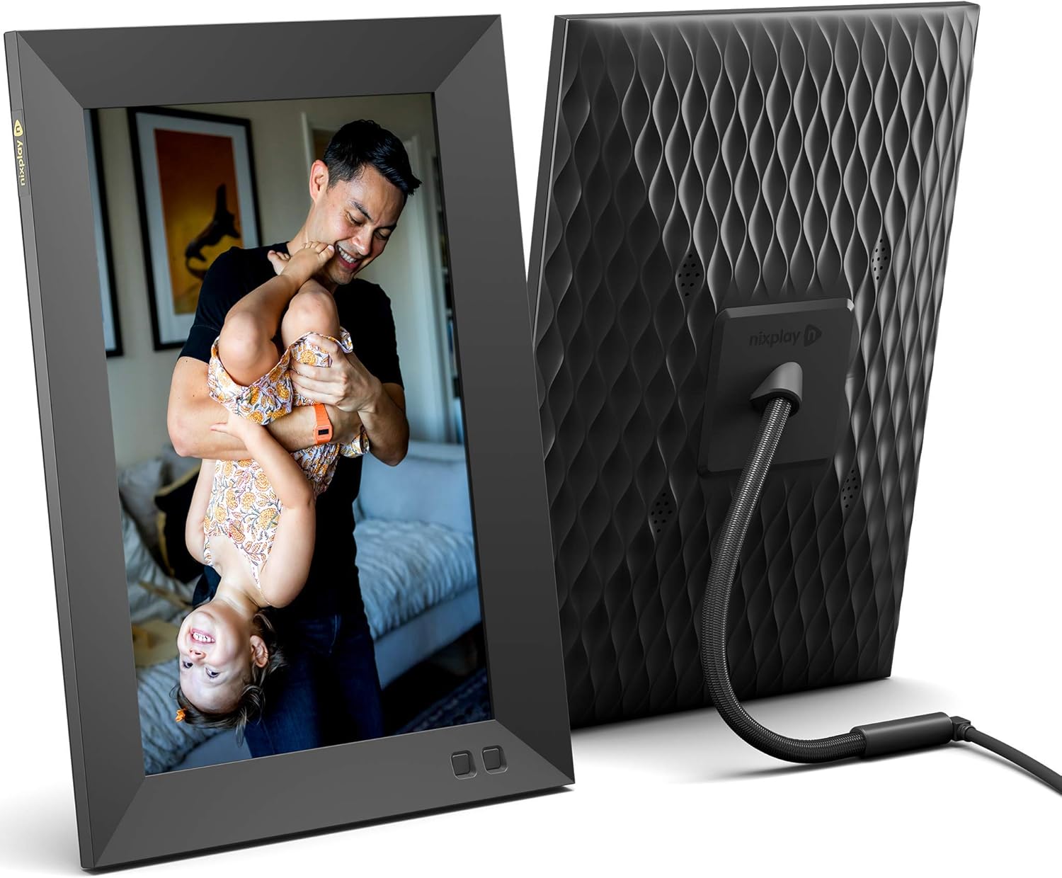 Nixplay 10.1 inch Smart Digital Photo Frame with WiFi (W10F) - Black - Share Photos and Videos Instantly via Email or App