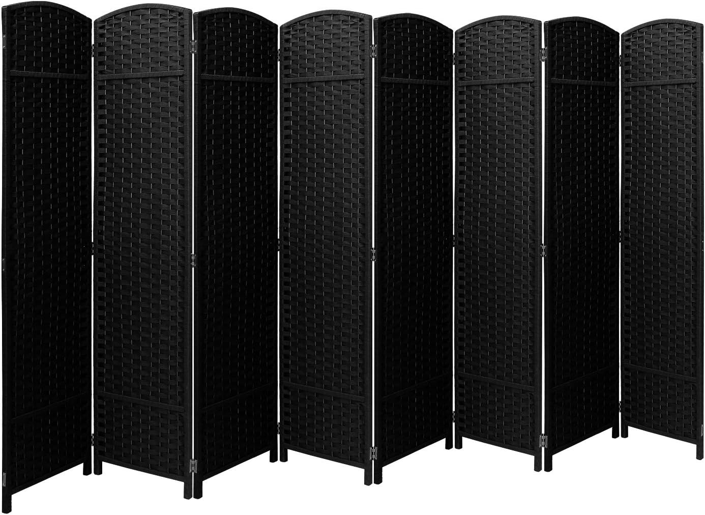 Sorbus Room Divider Folding Privacy Screen, 8 Panel 6 ft. Tall Extra Wide Partition Foldable Panel Wall Divider, Double Hinged Room Dividers and Folding Privacy Screens (Beige)