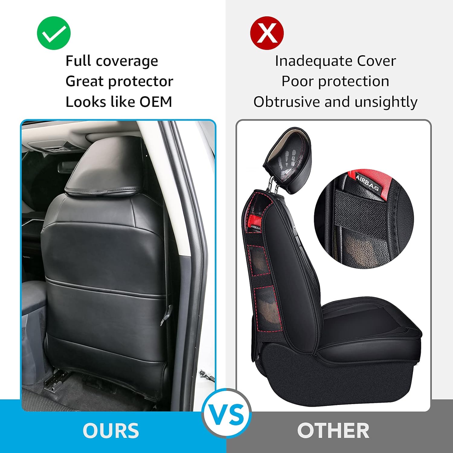 Seat Covers for Toyota RAV4 XLE 2022 2021 2020 2019, Custom Ultra Waterproof Leather Front & Rear Seat Protector Interior Accessories