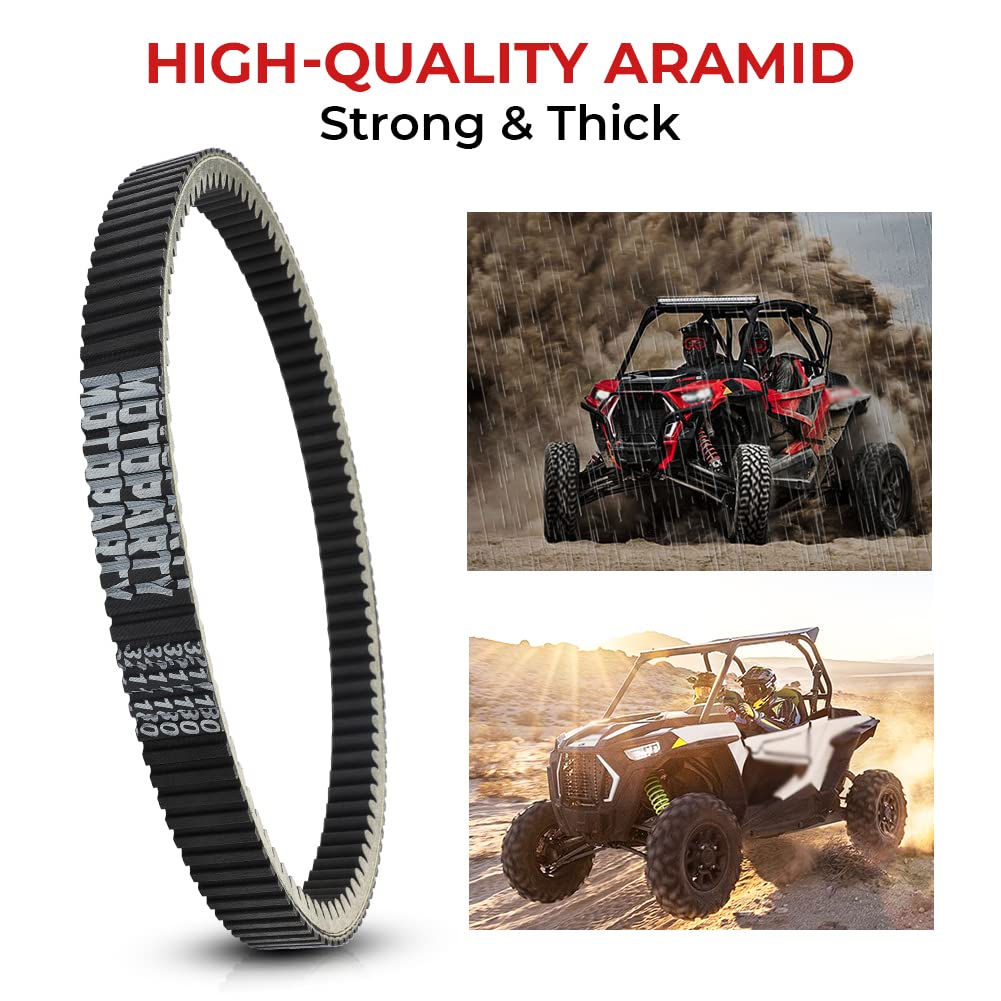 Motoparty Heavy Duty Drive Belt for Polaris RZR XP 1000 Belt for Polaris General RZR XP 1000 / S 1000 2015-2022, Replace for 3211180 / 3211196 / 3211172 / 3211148 / 3211142,RZR 1000 XP Accessories