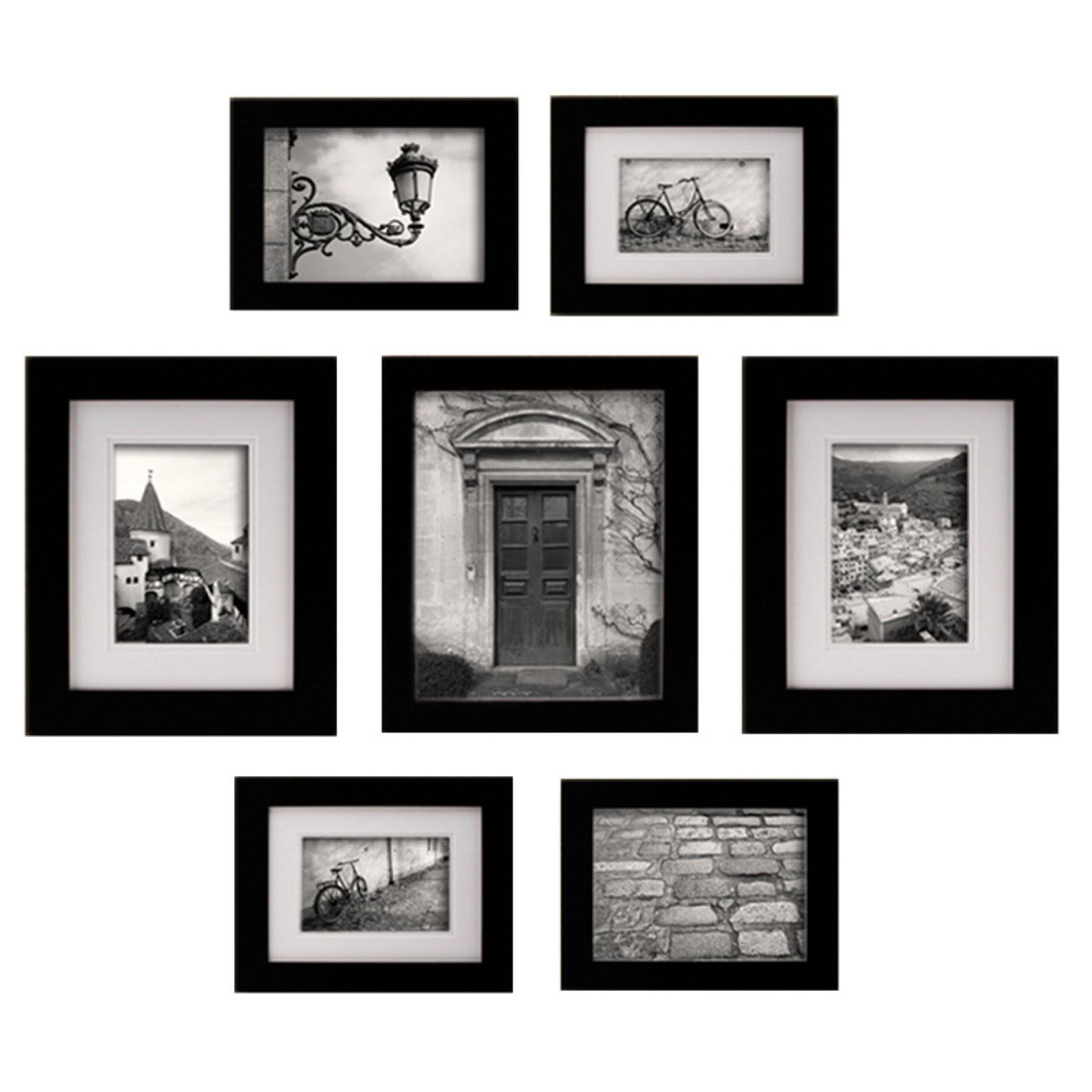 Gallery Snapshot 7-Piece Frame Set, Black