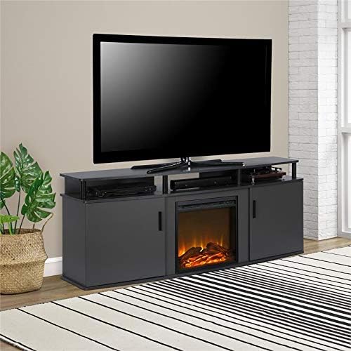 Beaumont Lane Electric Electric Fireplace Heater TV Console for TVs up to 70