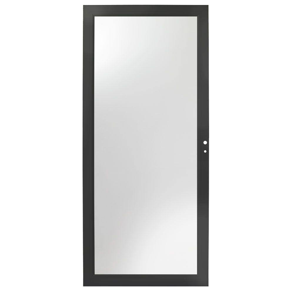 Andersen 36 in. x 80 in. 3000 Series Black Right-Hand Fullview Easy Install Aluminum Storm Door