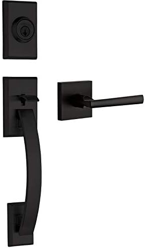 Weiser Tavaris/Montreal Smart Key Entrance Gripset, Matte Black