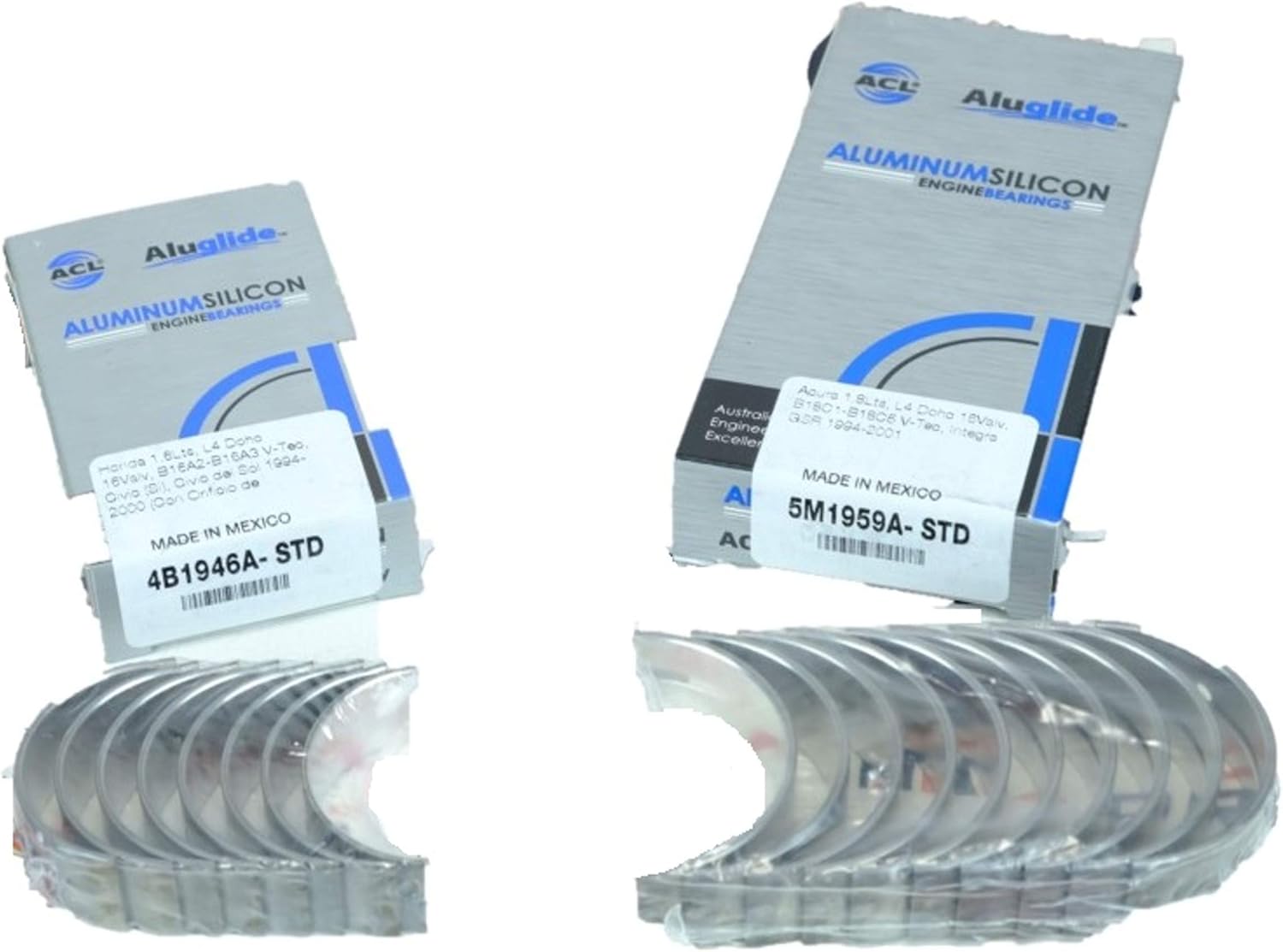 ACL Aluglide STD Rod Main Bearings for Honda/Acura B16A / B17A1 / B18A1 / B1 / B2 B20B/Z