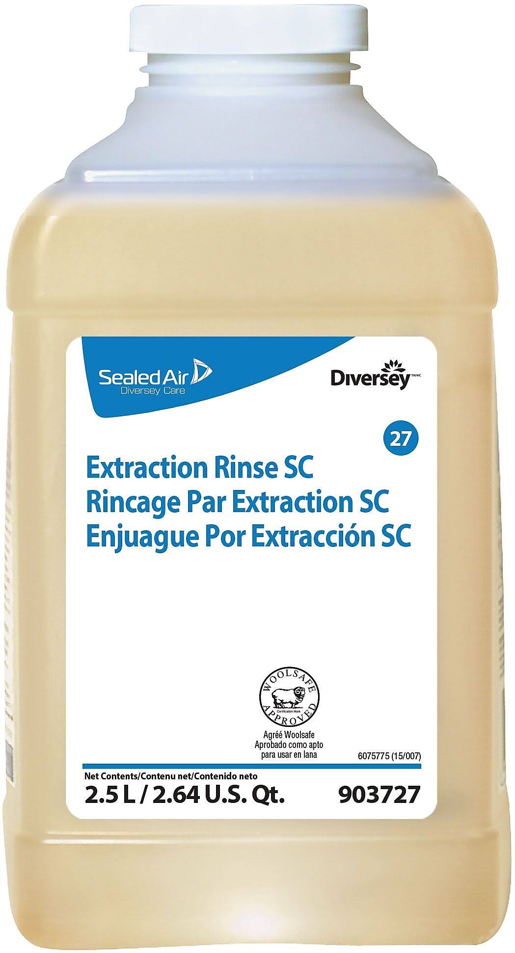 Diversey 903727 Carpet Extraction Rinse,2.5L,Clear,PK2