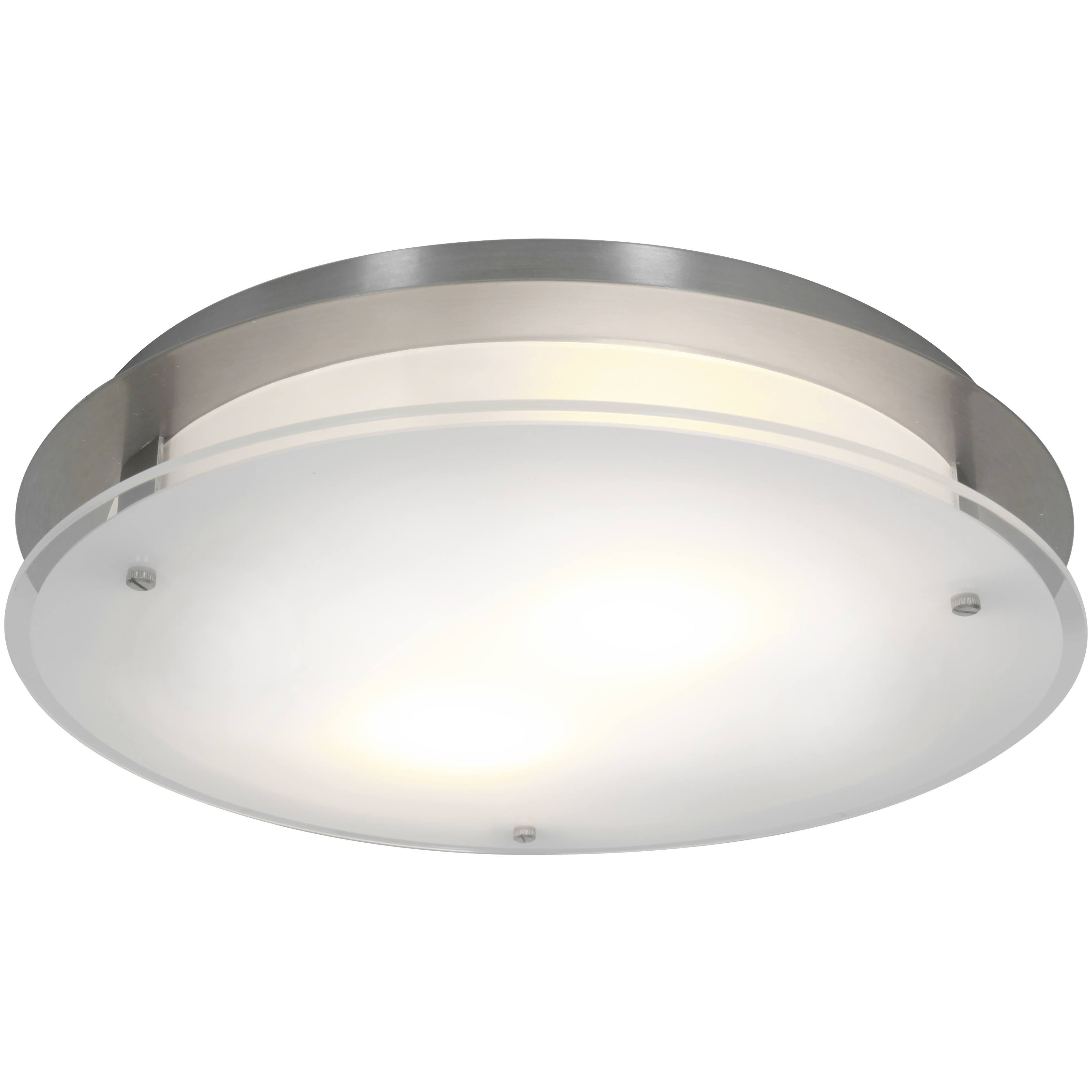 Access Lighting 50038-bs/fst VisionRound Flush Mount Light, Brushed Steel