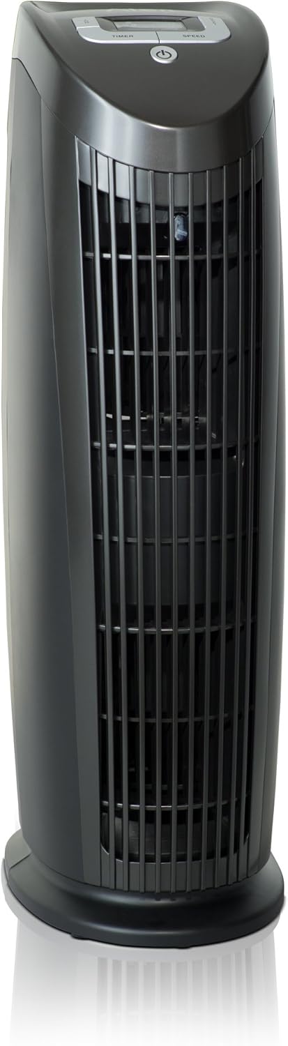 Alen T500 Air Purifier, Quiet Air Flow for Large Rooms, 500 SqFt, Portable Air Cleaner for Allergens, Dust, Pollen, Pet Dander, in Black