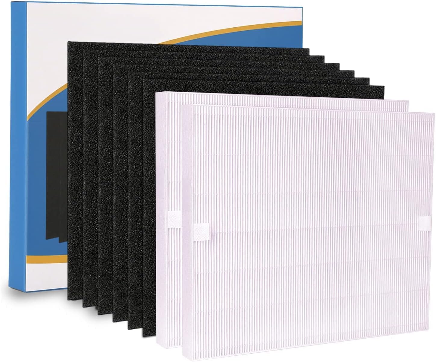 Cabiclean 2 HEPA Filters Including 6 Carbon Pre Filters Compatible with AP-1512HH 3304899 Coway air Purifier AP1512HH AP1512 Pack of 2