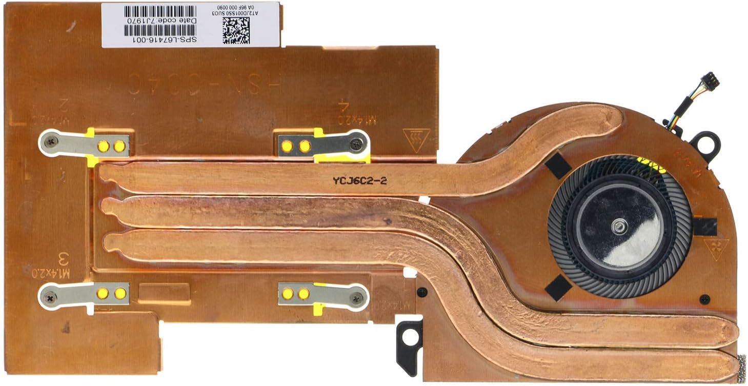 CPU Cooling Fan for HP Elite x2 G4 L67416-001 Pack of 2