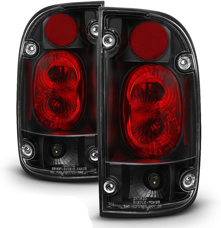 ACANII - For Smoke 2001 2002 2003 2004 Toyota Tacoma Tail Brake Lights Lamps Taillights Taillamps Left+Right 01 02 03 04