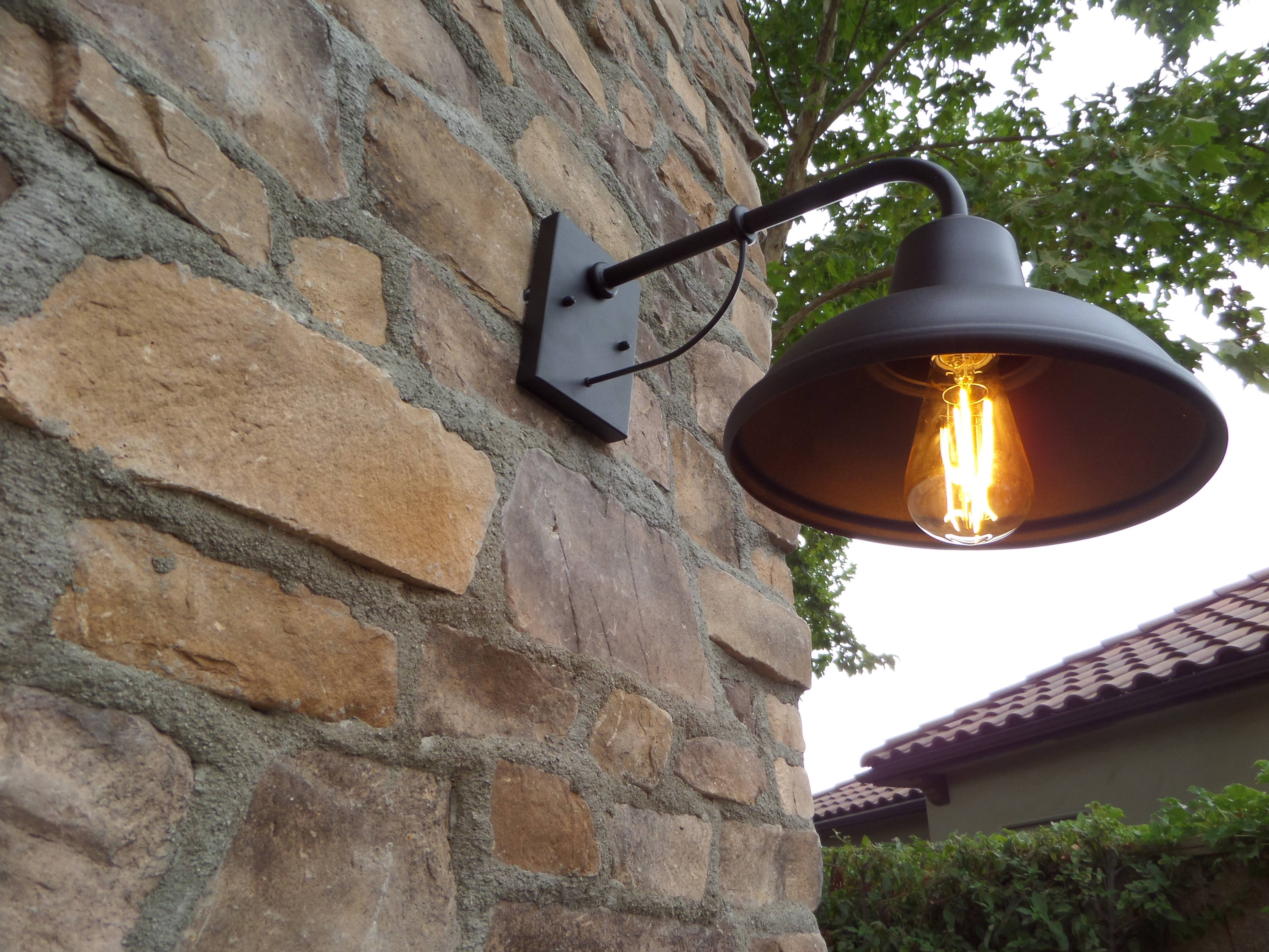 Y-Decor EL94BL Tanner 1 Exterior Lighting Finish, Black