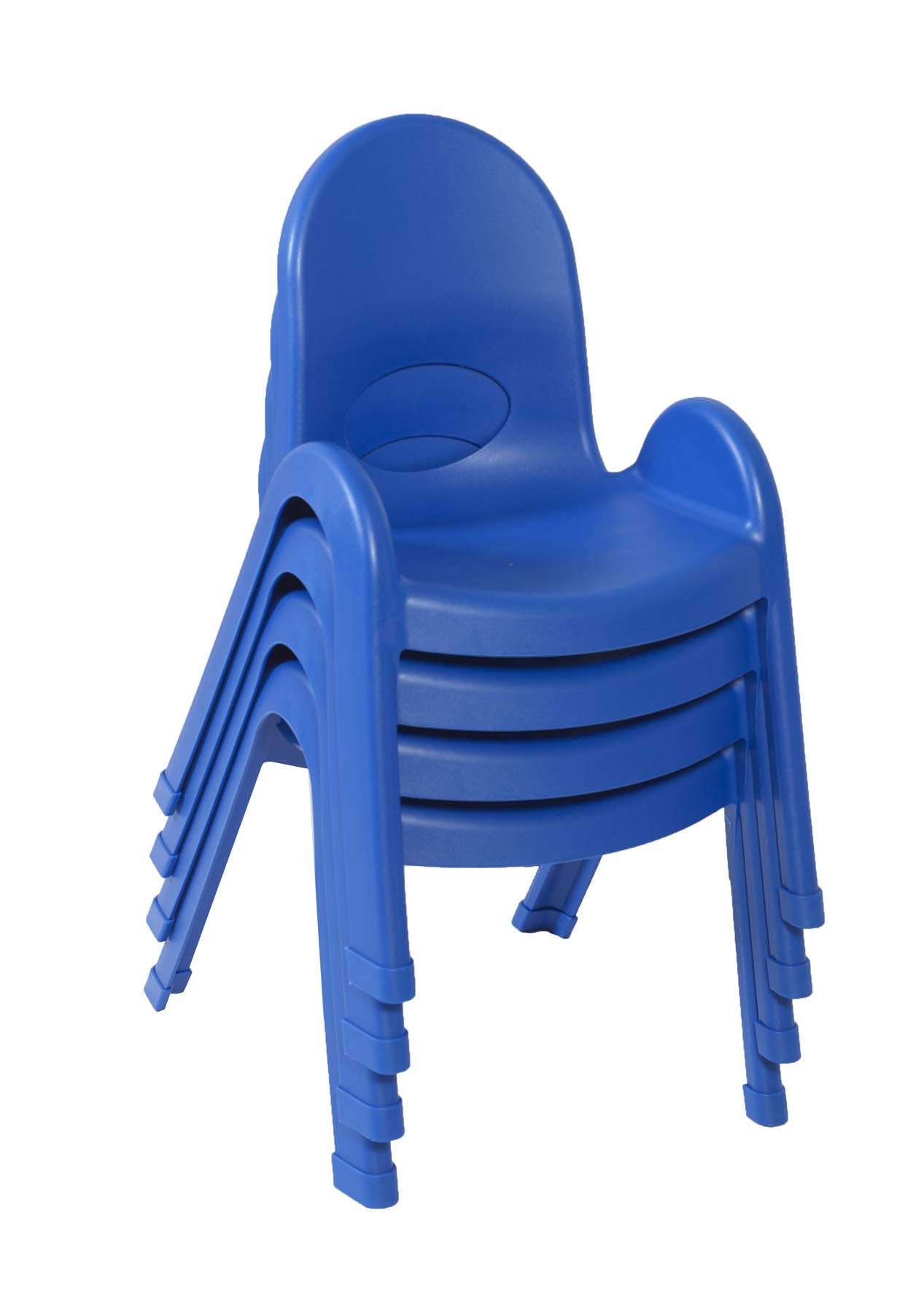 Angeles AB7711PB4 Value Stack 11x22 Child Chair - 4 Pack - Royal Blue