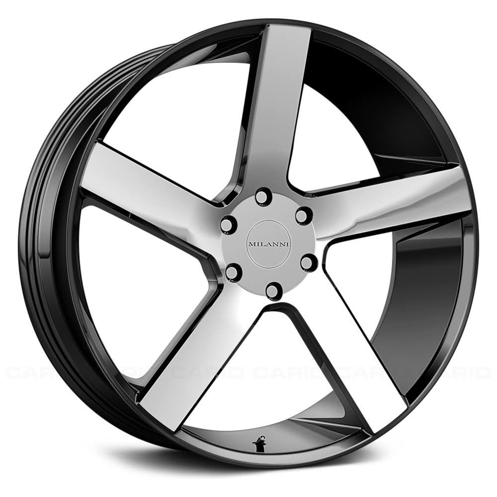 Milanni 472 Switchback 20x9 6x132 +30mm Black/Machined Wheel Rim