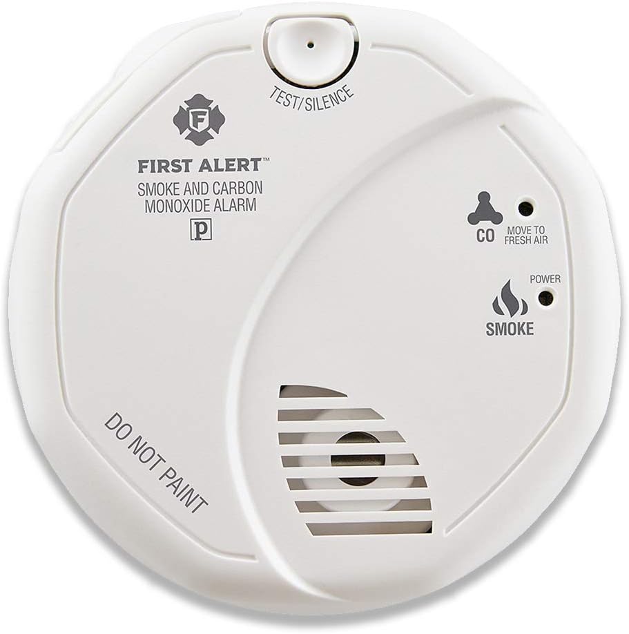 First Alert SCO5CN Combination Smoke and Carbon Monoxide Detector, Battery Operated , White Pack of 2