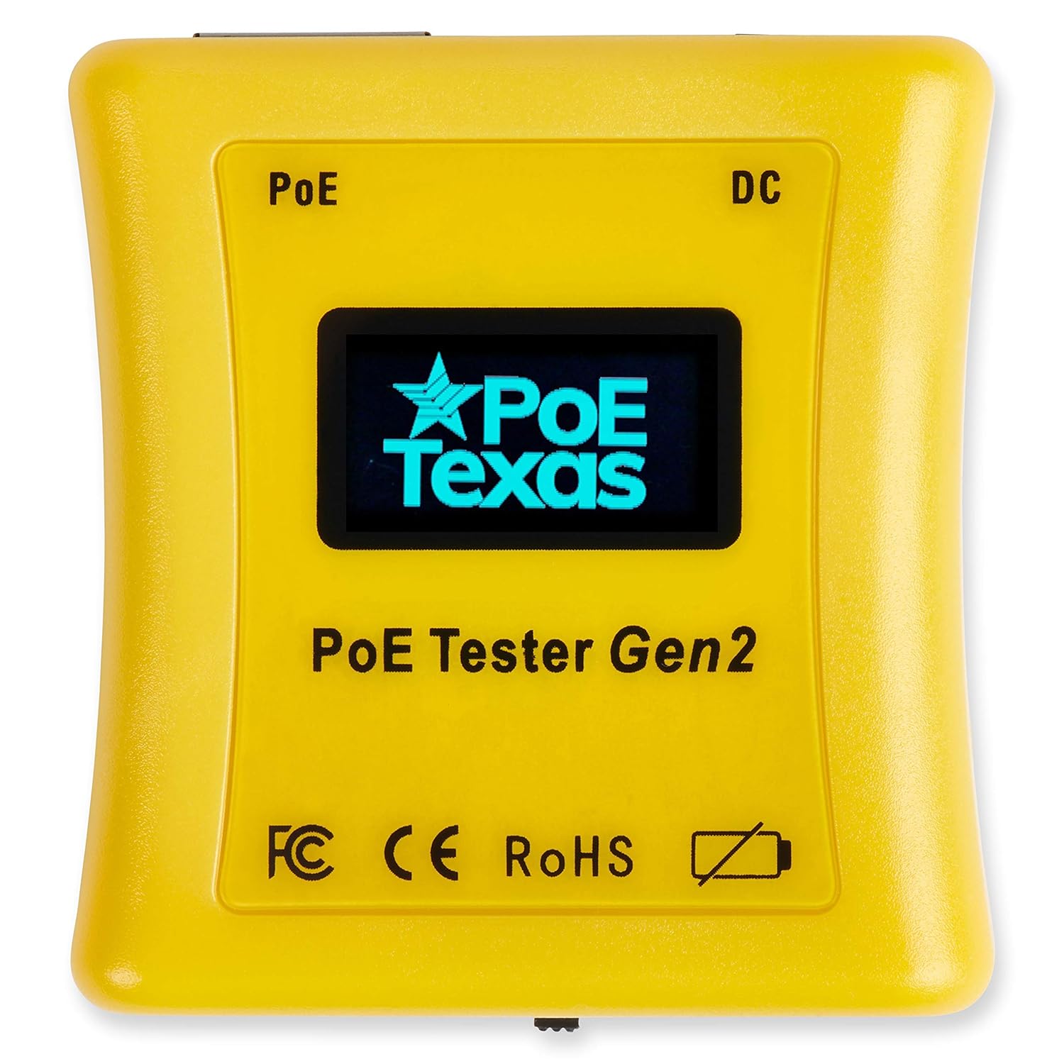 PoE Tester Gen2 by PoE Texas - Power Over Ethernet Tester to Determine Voltage, Current and Power Consumption on Network Cable - Identify PoE and Troubleshoot Connection Problems, No Battery Needed Pack of 2