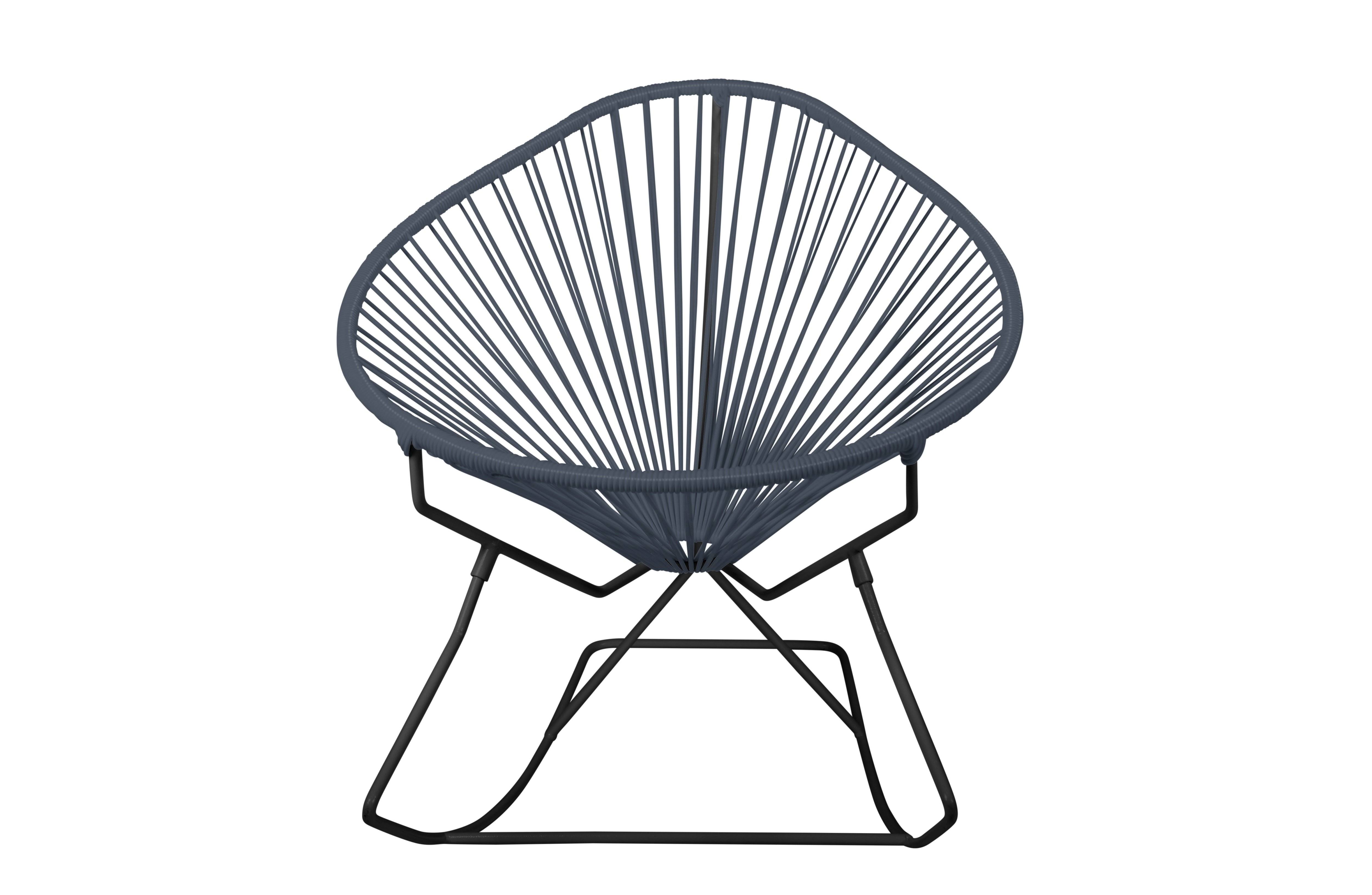Innit Designs Acapulco Rocker Chair | Black/Grey