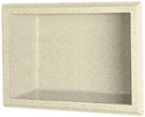 Swanstone AS01075.010 Solid Surface Single Shower Shelf, 4.125