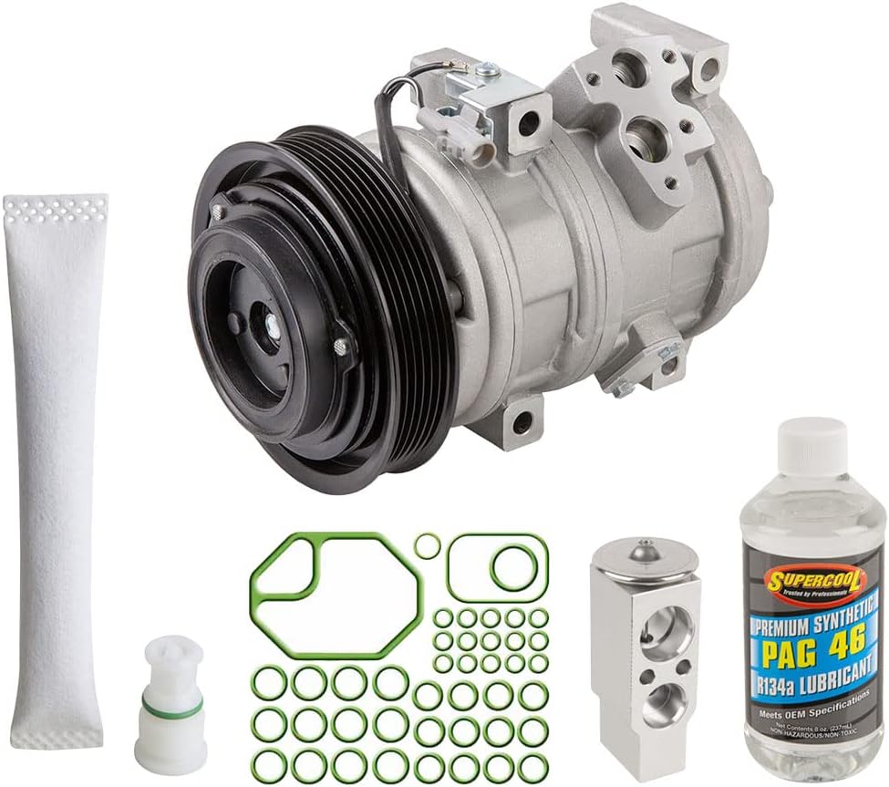 AC Compressor & A/C Kit For Toyota Camry Highlander Solara Avalon Lexus RX300 ES300 ES330 - BuyAutoParts 60-80230RK New