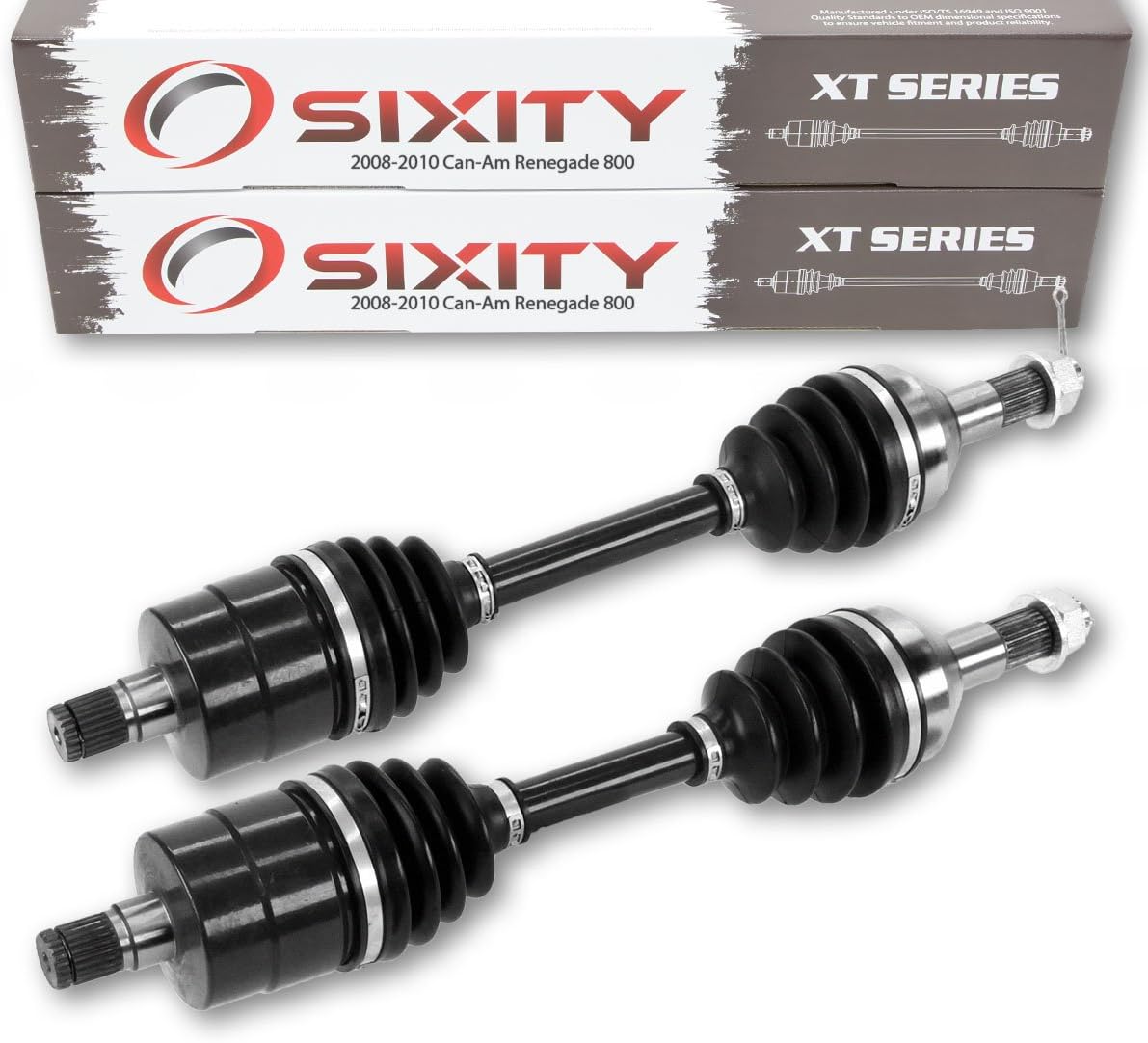 2008-2010 for Can-Am Renegade 800 4X4 Rear Left Right Axles XT Pair Back Driver Passenger EFI STD XXC Complete Side