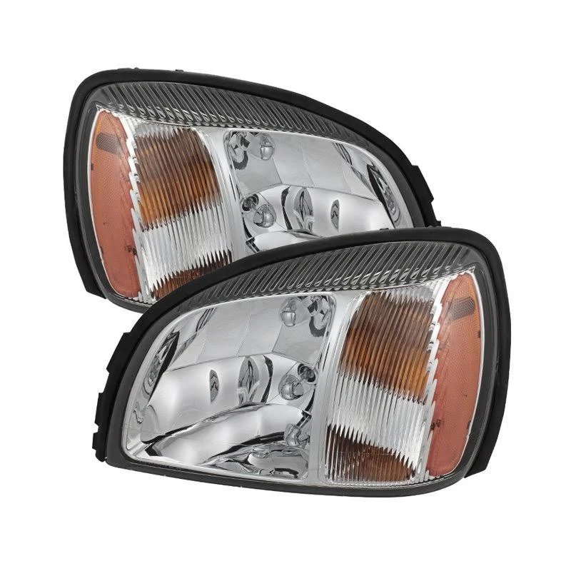 Xtune Cadillac DeVille 2000-2005 Crystal Headlights Chrome HD-JH-CADDEV00-AM-C