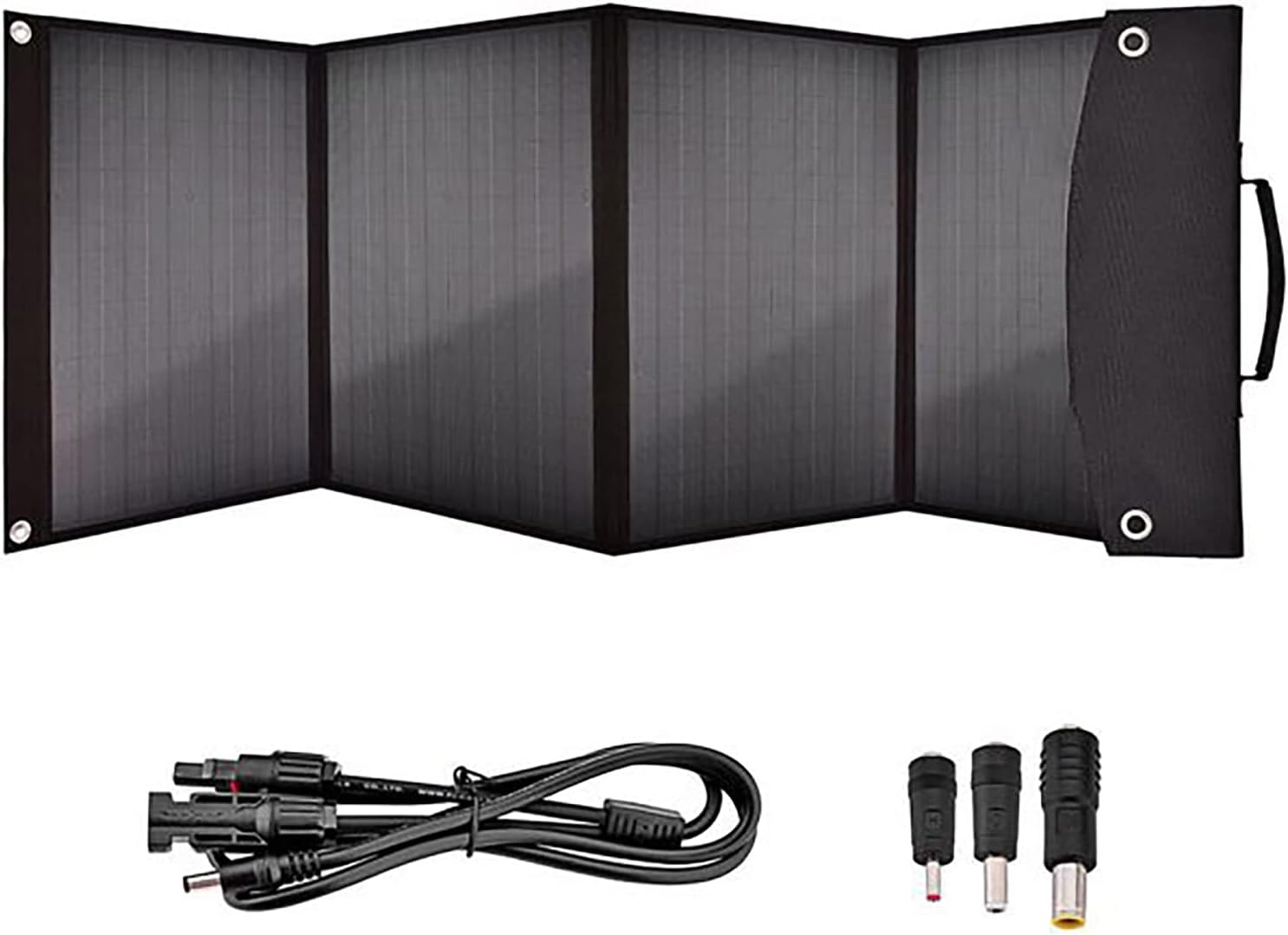 Vattix Solar Panels 100 Watt, 100W 18V Solar Power Panels with DC, QC3.0, USB Ports for Homes Camping, G-300 Portable Power Station Backup Generator