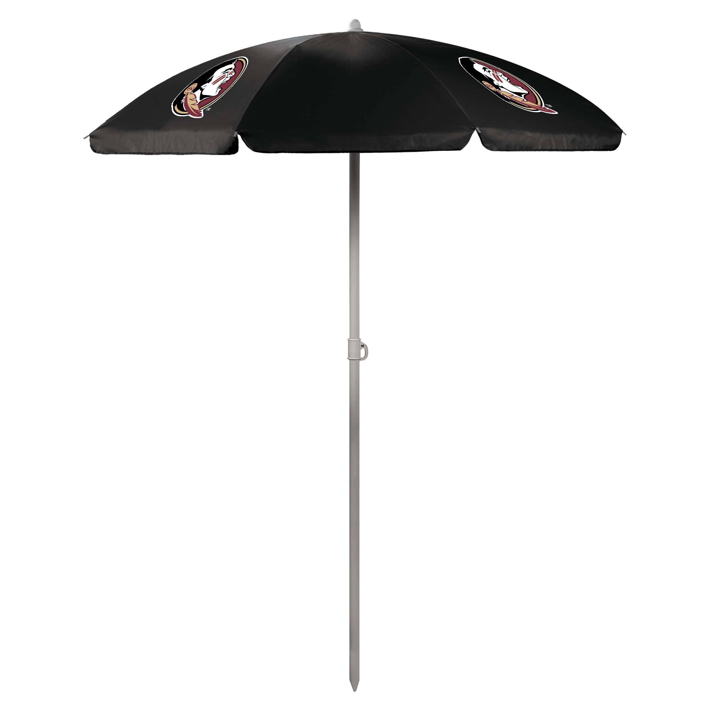 Black Florida State Seminoles 5.5' Portable Beach Umbrella