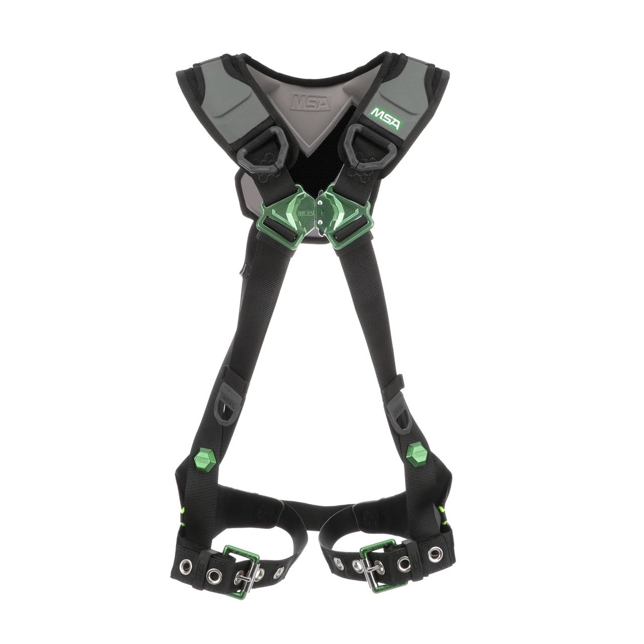 MSA V-Flex Harness, Standard, Back D-Ring, Tongue Buckle Leg Straps