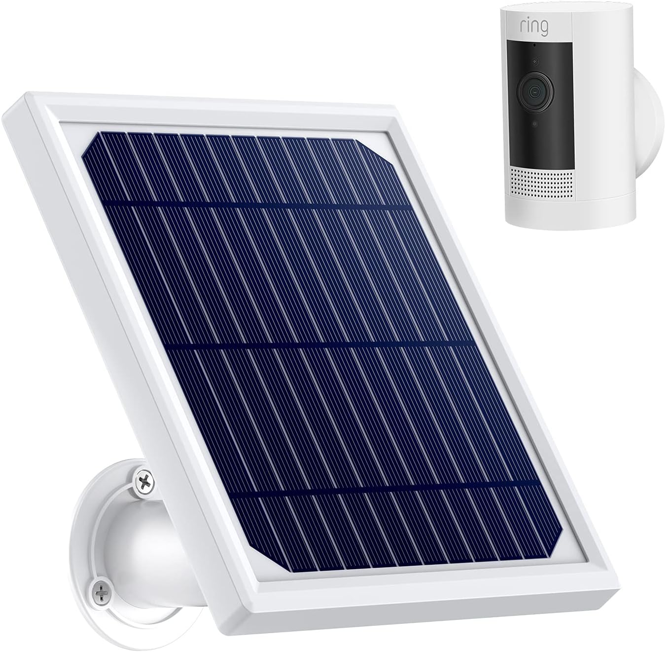 Ayotu Waterproof Solar Panel Compatible with Spotlight Cam Battery & Stick Up Battery Cam with 3.8M/12ft Cable, Multiple Waterproof Design, Efficient Charging with Wall Mount(No Include Camera),Black Pack of 2