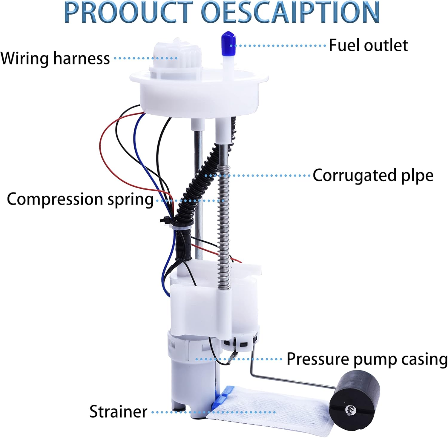 SEEBOO Fuel Pump Assembly Compatible with 2015-2019 Polaris RZR 900, 2014-2019 RZR XP 1000, 2018 Ranger 500/570/CREW 570/1000 Replaces# 2205502 2521363