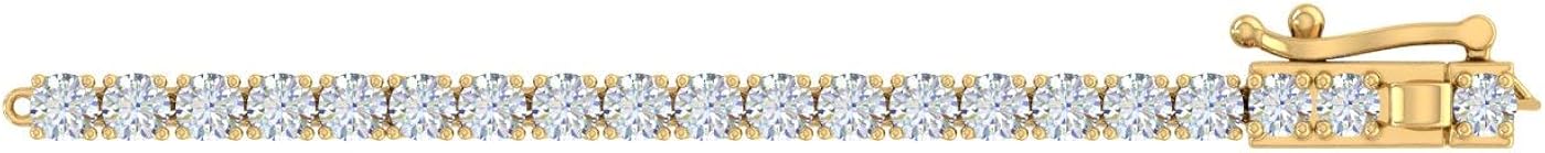 4 Carat Diamond Tennis Bracelet in 14K Gold (7 Inch) - IGI Certified (I1-I2 Clarity)